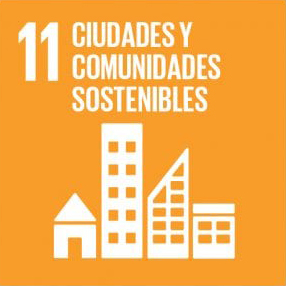 Ícono del ODS 11 - Ciudades y comunidades sostenibles
